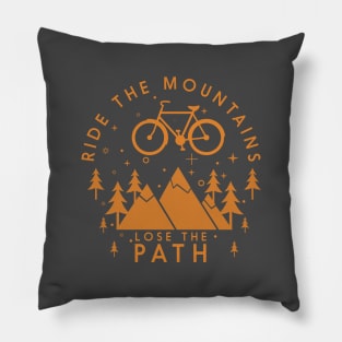 ride the mountain Pillow