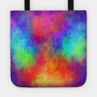 Tie Dye Candy Rainbow Abstract Vortex Tote