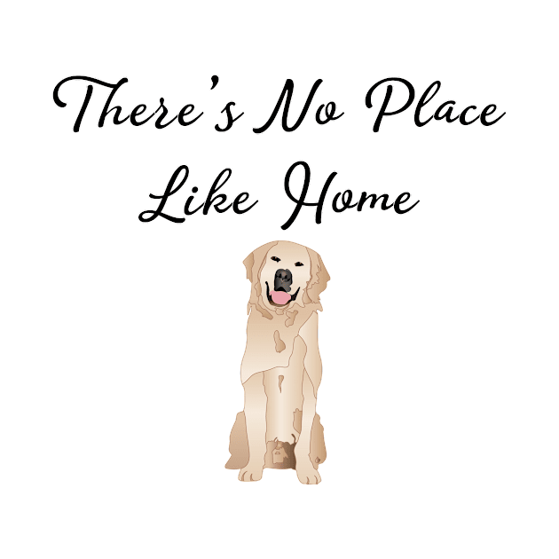 Golden  Dog stay Home by Pet & Nature Lovers