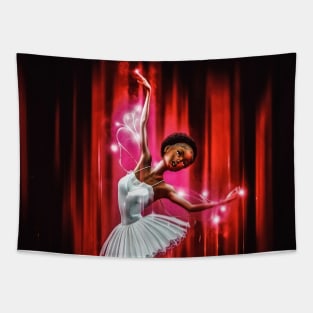 Toon black woman Tapestry