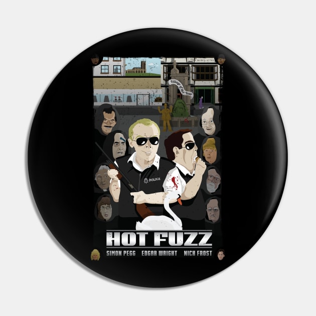 Hot Fuzz Pin by spudly