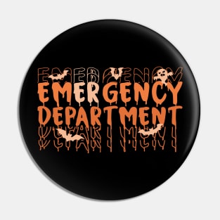 Emergency Department Emergency Room Nurse ER Nurse Halloween Pin