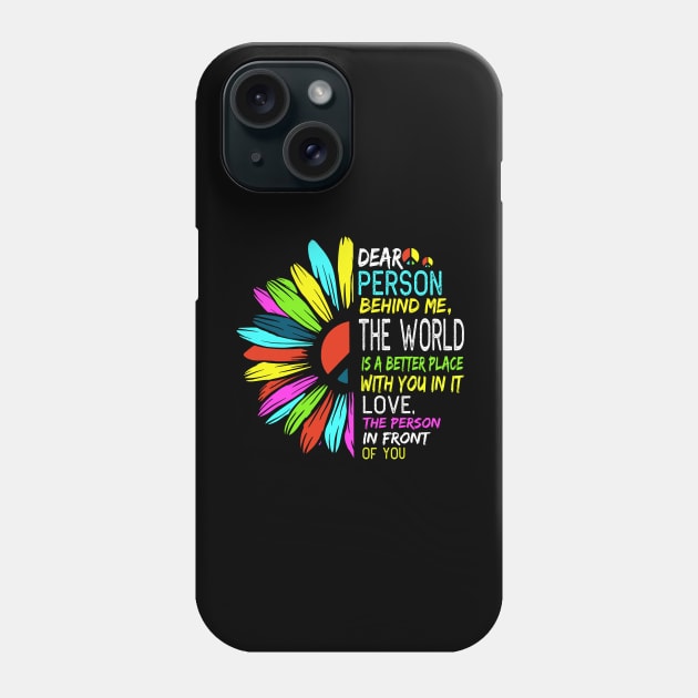 Dear Person Behind Me Phone Case by Wesley Mcanderson Jones