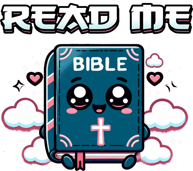 Read Me (The Bible) - Kawaii Japanese Art Kids T-Shirt by Reformed Fire