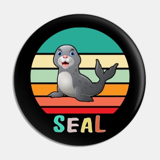 Vintage Retro Seal Pin