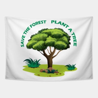 Save The Forest Plant A Tree Tapestry