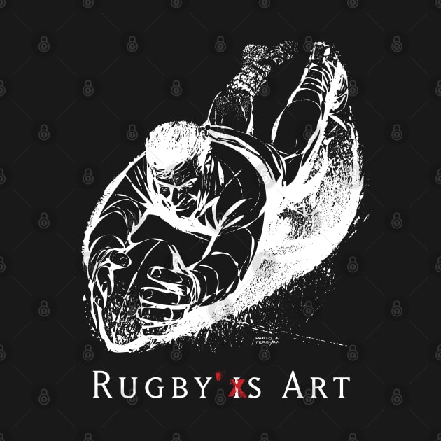 Rugby Try W by PPereyra by Pablo Pereyra Art