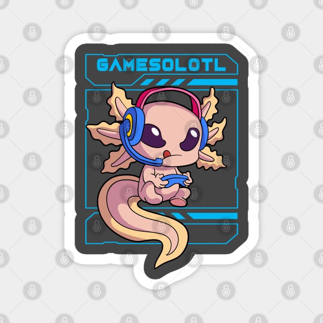 Kawaii Gamesolotl Axolotl Gamer Anime Gifts Boys Girls T-shirt