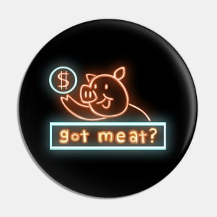 BBQ Pig Neon Pin