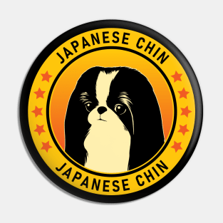 Japanese Chin Dog Portrait Pin