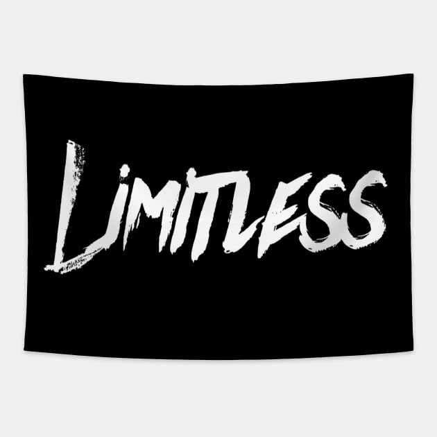 Limitless T-Shirt | Motivational workout Tees | No Limits tshirt Tapestry by DesignsbyZazz