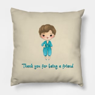 golden girls Blanche Pillow