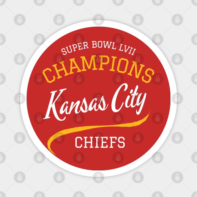 Kansas City Chiefs Super Bowl LVII Champions NFL Magnet
