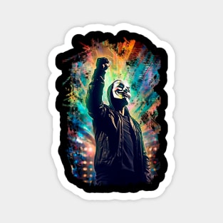 Revolutionary Spirit: Anonymous Fist of Freedom T-Shirt Magnet