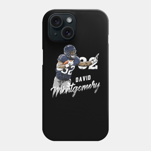 David Montgomery Chicago Team Phone Case by MASTER_SHAOLIN