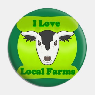 Happy Cow (I Love Local Farms) Pin