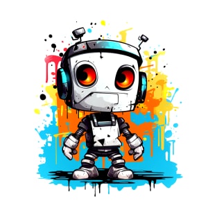 Cute cartoon Robot. Funny cyborg. T-Shirt