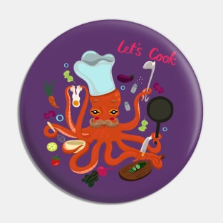 Octopus Let s Cook Pin
