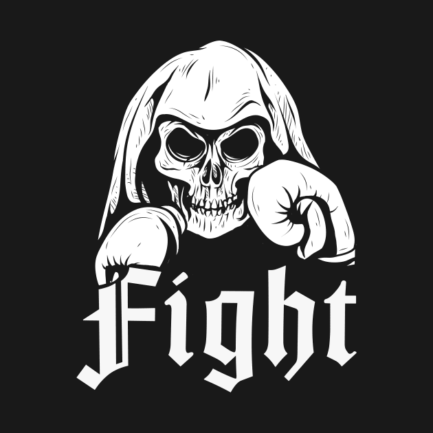 Boxer skull fighter by Foxxy Merch