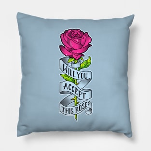 will you accept this rose Pillow