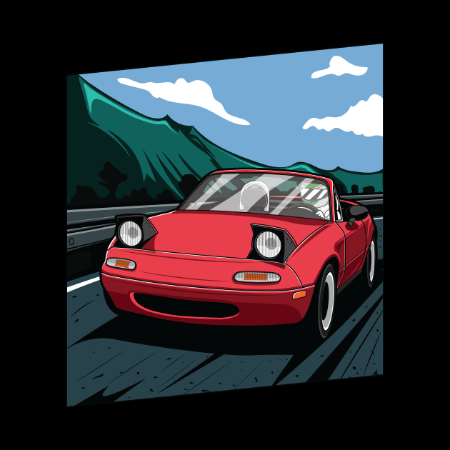 Red  miata na by dipurnomo