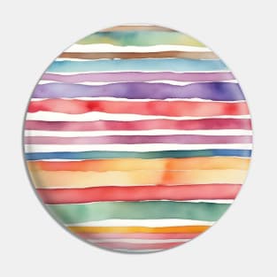 Colorful watercolor striped pattern Pin