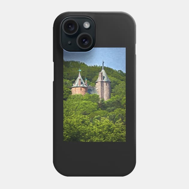 Castell Coch Impressionist Style Phone Case by IanWL