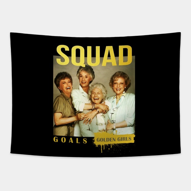 golden girls squad retro Tapestry by Magic Topeng