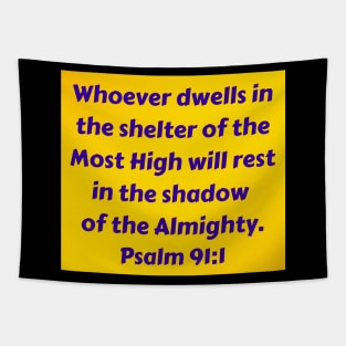 Bible Verse Psalm 91:1 Tapestry