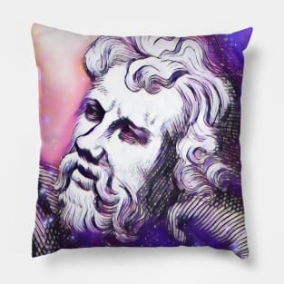 Epictetus Pink Portrait | Epictetus Artwork 7 Pillow