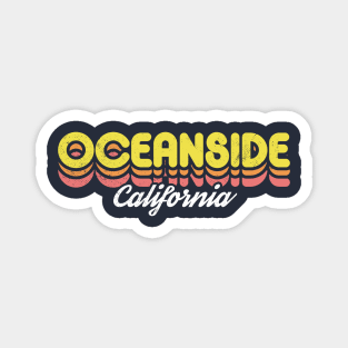 Retro Oceanside California Magnet