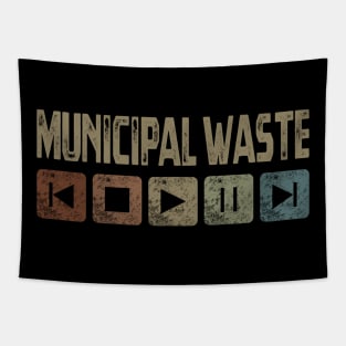 Municipal Waste Control Button Tapestry