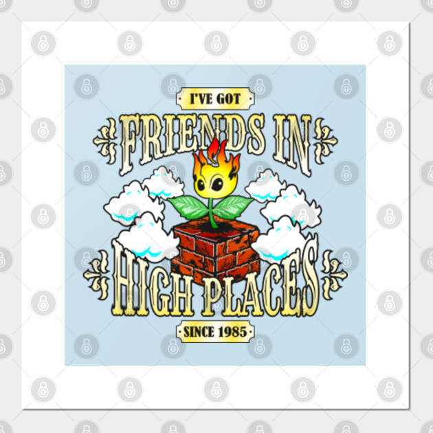 High Places Fire Flower Super Mario Bros Poster E Stampa Artistica Teepublic It It was ruled by princess toadstool and her faithful mushroom people. teepublic