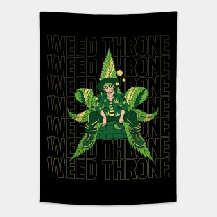 Weed throne Tapestry