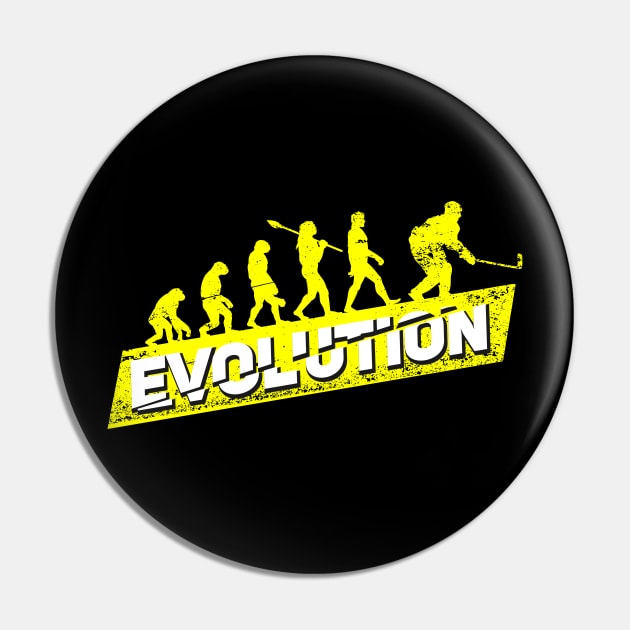 Ice Hockey Player Evolution Sport Coach Gift Pin by Dolde08
