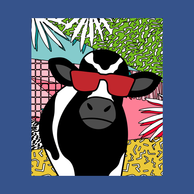 Funny Cow With Sunglasses Muh by flofin