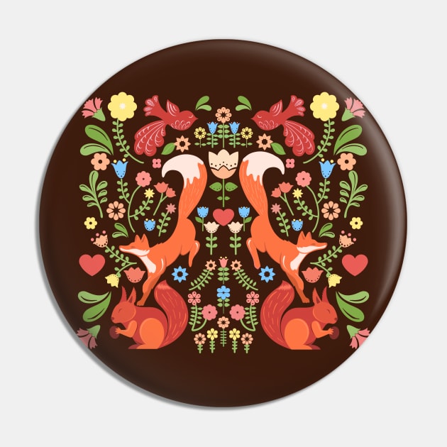 Early Autumn Forest Frolic Pin by LittleBunnySunshine