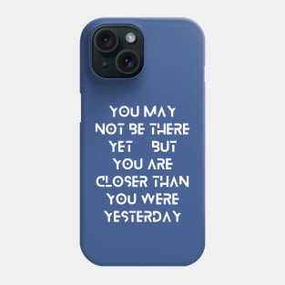 motivational quote simple typography design Phone Case