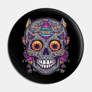 Halloween Dia De Los Muertos Pin