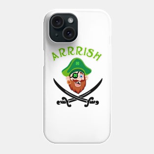 Arrish Irish Pirate  Leprechaun St Patricks Day Phone Case
