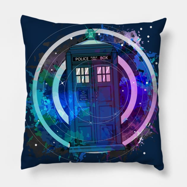 The Tardis Pillow by HarlinDesign