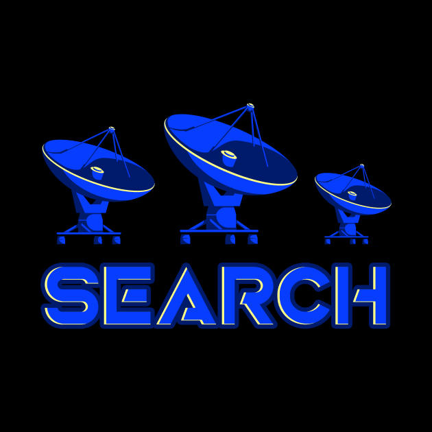 Radio Telescopes Search Extraterrestrial Life by Foxxy Merch