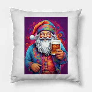 Beer Santa Pillow