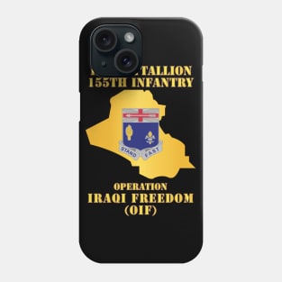 1st Bn 155th Infantry - OIF w Map Phone Case