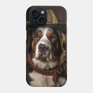 Cowboy Dog - St. Bernard Phone Case