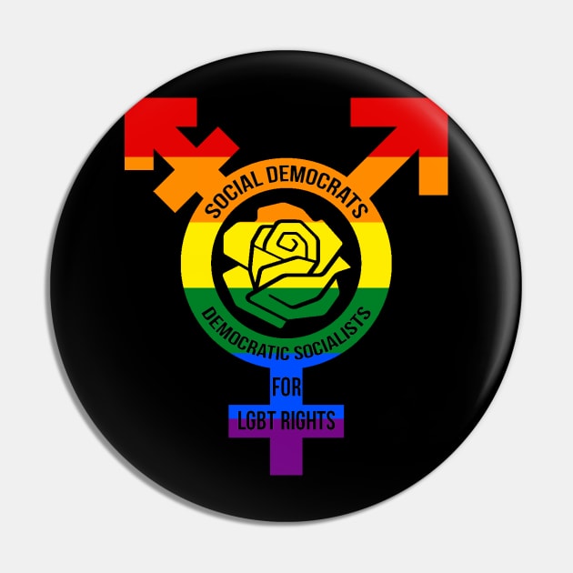 Social Democrats & Democratic Socialists for LGBT rights (Rainbow version) Pin by Mahboison