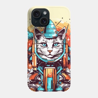 Cat rocket Phone Case