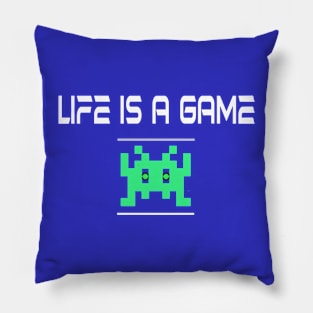 80's Gamer Life Sci Fi Alien Tee Pillow