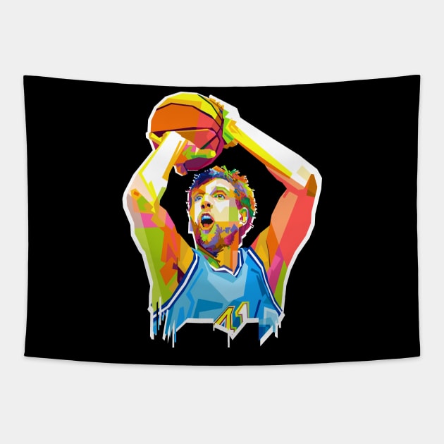 DIRK NOWITZKI Tapestry by Vector Baturaja