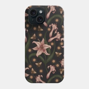 Lilies and Bees Phone Case